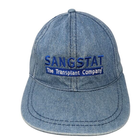 Sangstat The Transplant Company Slideback Hat Blue OS Adjustable Denim Luna Pier - Picture 1 of 8